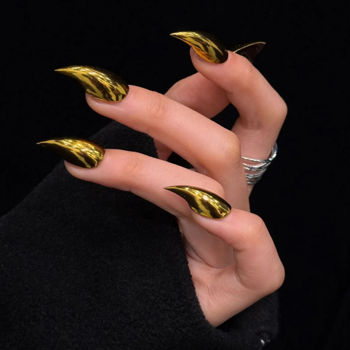 Press-On Nails Stiletto Shape Glossy & Durable