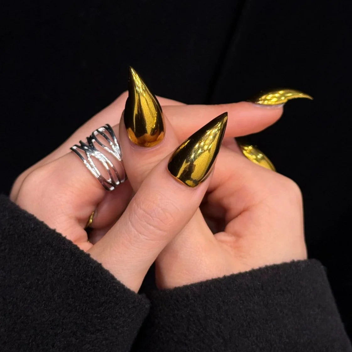 Press-On Nails Stiletto Shape Glossy & Durable