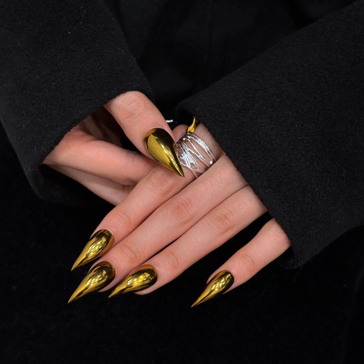 Press-On Nails Stiletto Shape Glossy & Durable