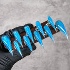 Press-On Nails Stiletto Sparkle Self-Adhesive Reusable
