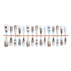 Press-On Nails Stiletto Star & Leopard Print Comfort Fit
