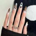 Press-On Nails Stiletto Star & Leopard Print Comfort Fit