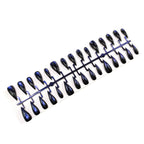Press-On Nails Teardrop 24-Piece Jelly Glue & File