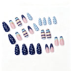 Press-On Nails Trendy Patterns Easy Peel-Off Multiple Sizes