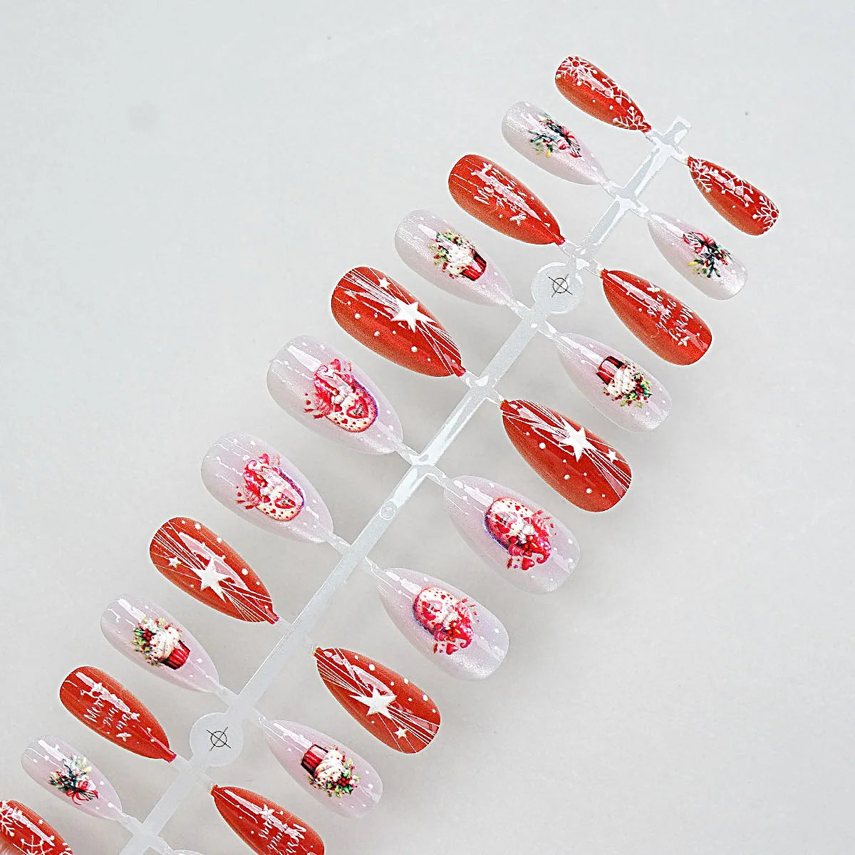 Press-On Nails Vibrant Designs 24 Pack