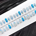 Press-On Nails Vibrant Floral Salon-Quality Multiple Sizes