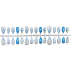 Press-On Nails Vibrant Floral Salon-Quality Multiple Sizes