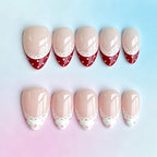 Press-On Nails Vintage Floral & Polka Dot Easy-Apply Tabs