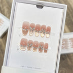 Press-On Nails Zircon & Butterfly Reusable Lightweight