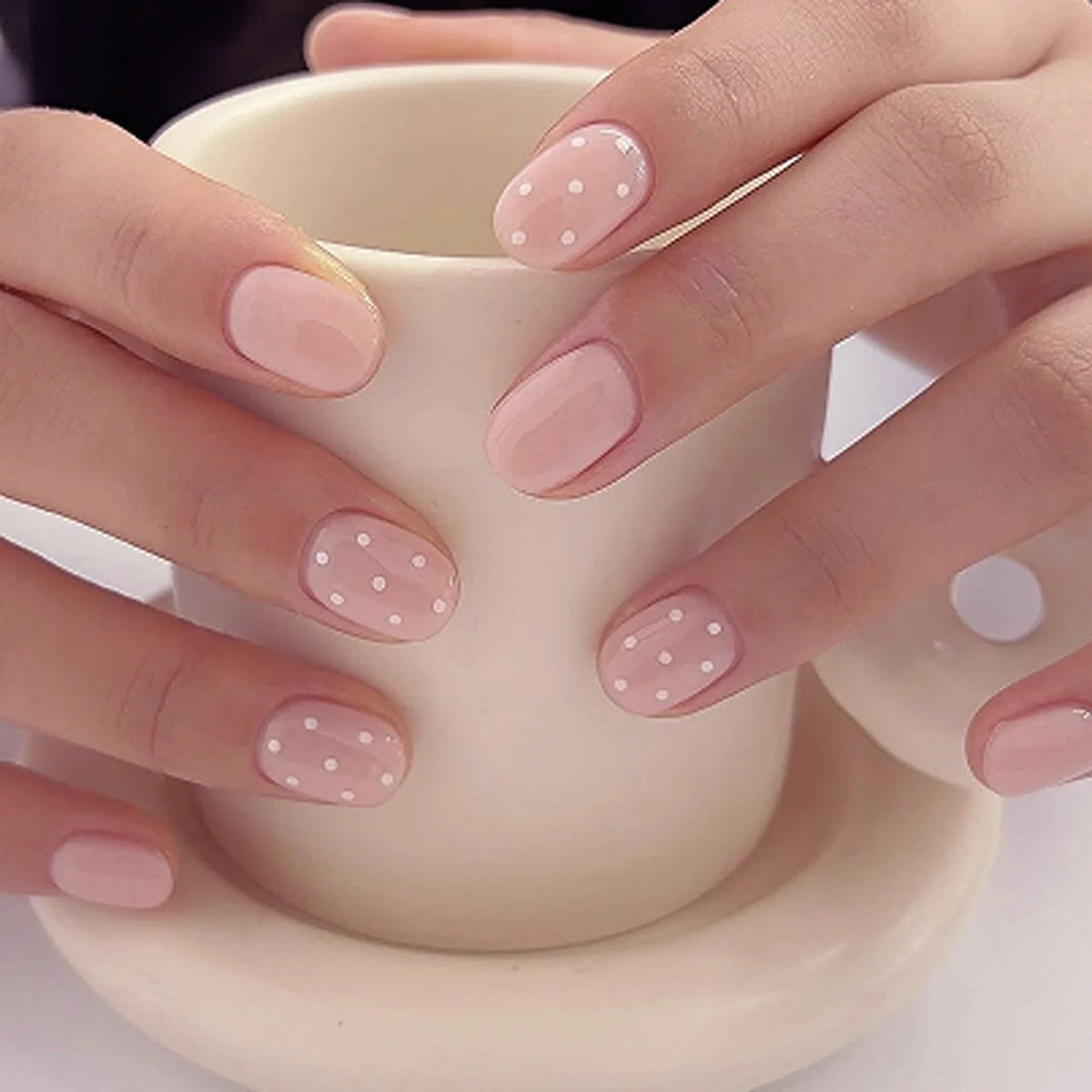Press-On Stiletto Nails Floral & Glitter Easy Application