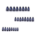 Press-On Stiletto Nails Metallic Glitter & Long-Lasting