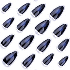 Press-On Stiletto Nails Metallic Glitter & Long-Lasting