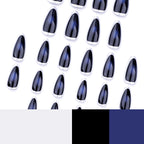 Press-On Stiletto Nails Metallic Glitter & Long-Lasting