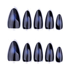 Press-On Stiletto Nails Metallic Glitter & Long-Lasting