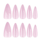 Press-On Stiletto Nails Shimmering Glitter Long-Lasting & Easy Application