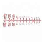 Press-On Toe Nails Floral Design Glue-Free Comfortable Fit