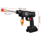 Pressure Washer Cordless 12000mAh Adjustable Pressure Multi Nozzle