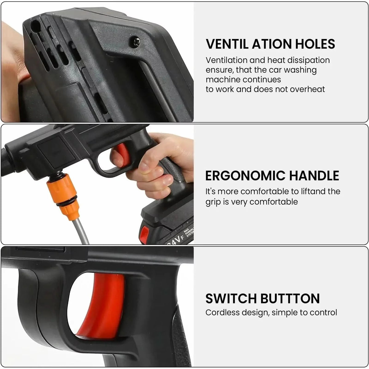 Pressure Washer Cordless 30 Bar Portable