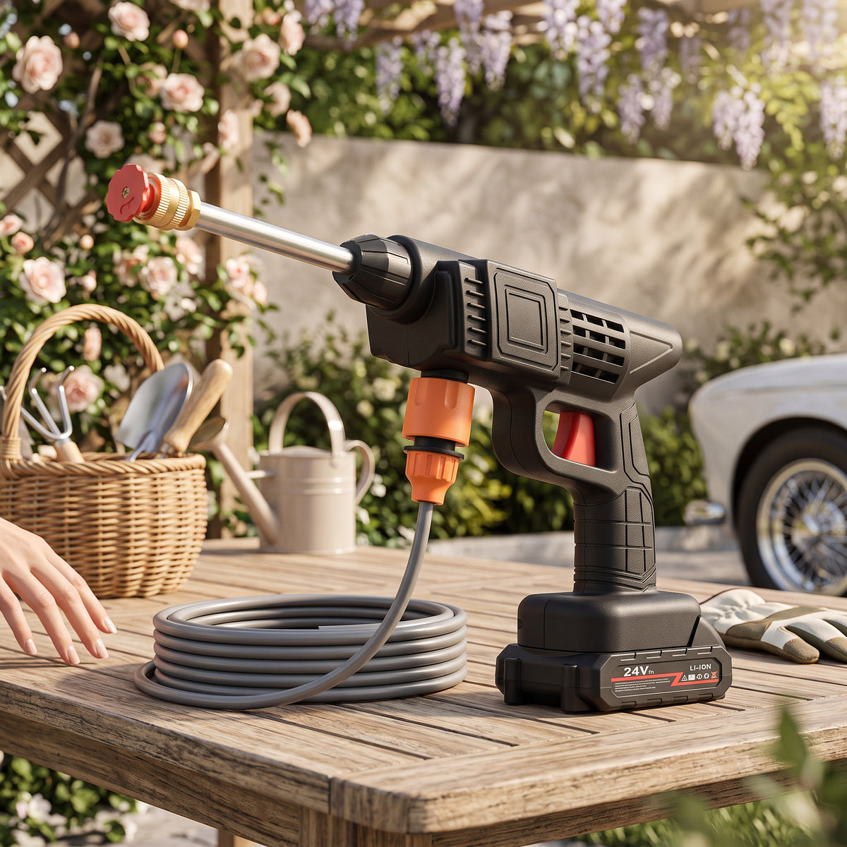 Pressure Washer Cordless 380 PSI Dual Batteries