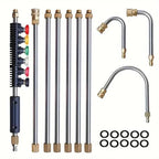 Pressure Washer Wand Set Telescoping 8-10 Ft 4000 PSI
