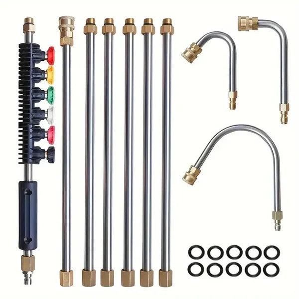 Pressure Washer Wand Telescoping 10 Ft High-Pressure Aluminum