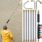 Pressure Washer Wand Telescoping 4000 PSI Brass & Stainless