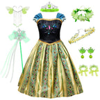 Princess Costume Puff Sleeves Matching Accessories Lightweight