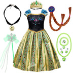 Princess Costume Puff Sleeves Matching Accessories Lightweight