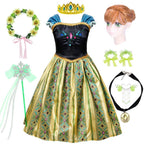 Princess Costume Puff Sleeves Matching Accessories Lightweight