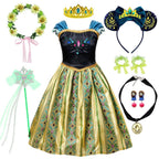 Princess Costume Puff Sleeves Matching Accessories Lightweight