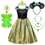 Princess Costume Puff Sleeves Matching Accessories Lightweight