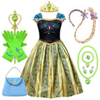 Princess Costume Puff Sleeves Matching Accessories Lightweight