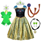 Princess Costume Puff Sleeves Matching Accessories Lightweight
