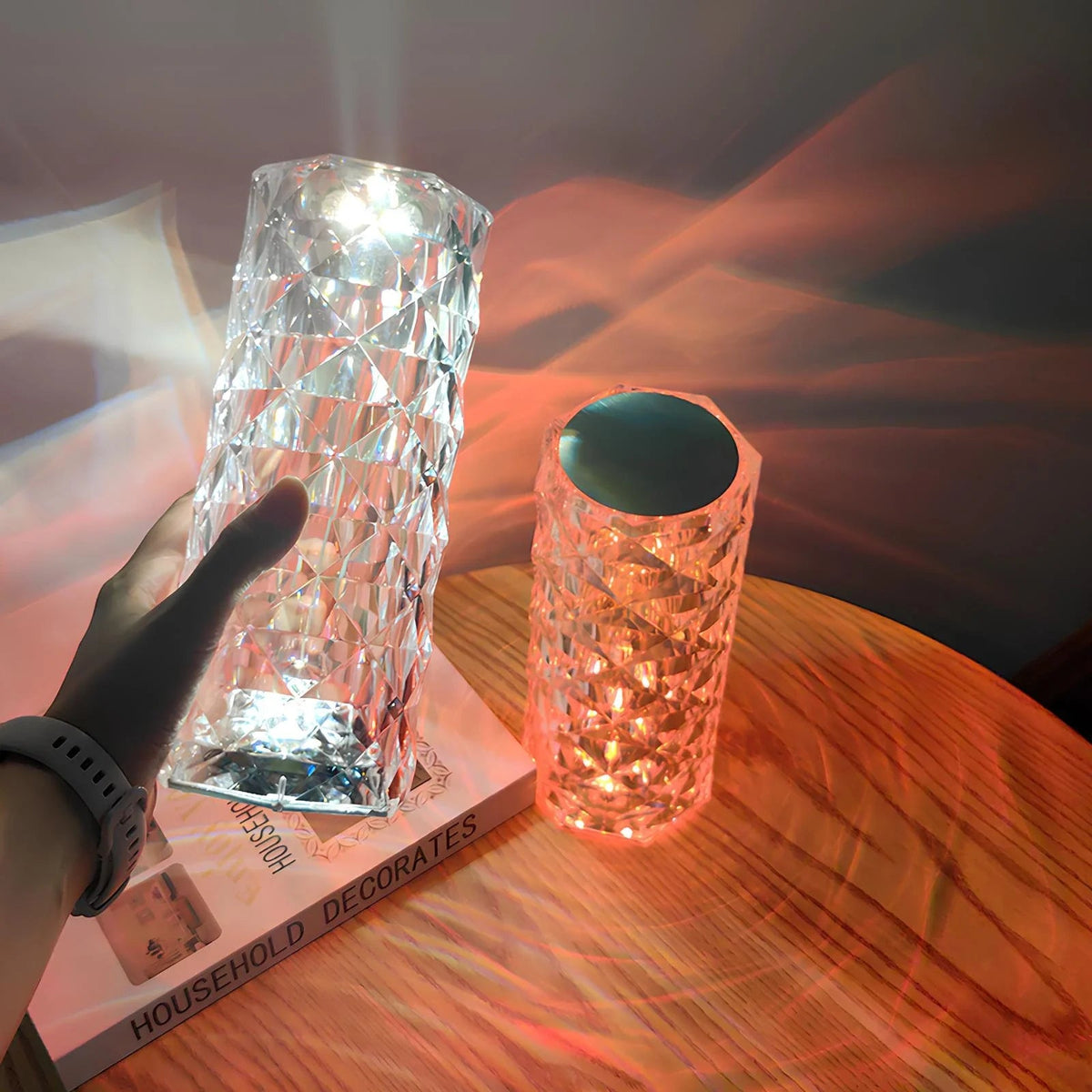 Prism Color-Changing Rechargeable Touch & Remote Table Lamp