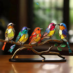 Prism Glass Light-Scattering Window Bird (Ready-To-Hang)