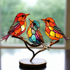 Prism Glass Light-Scattering Window Bird (Ready-To-Hang)