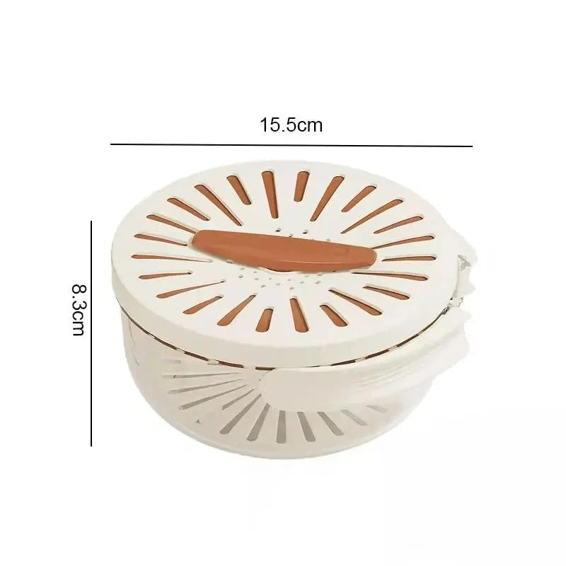 Produce Storage Container Draining Lid & Colander