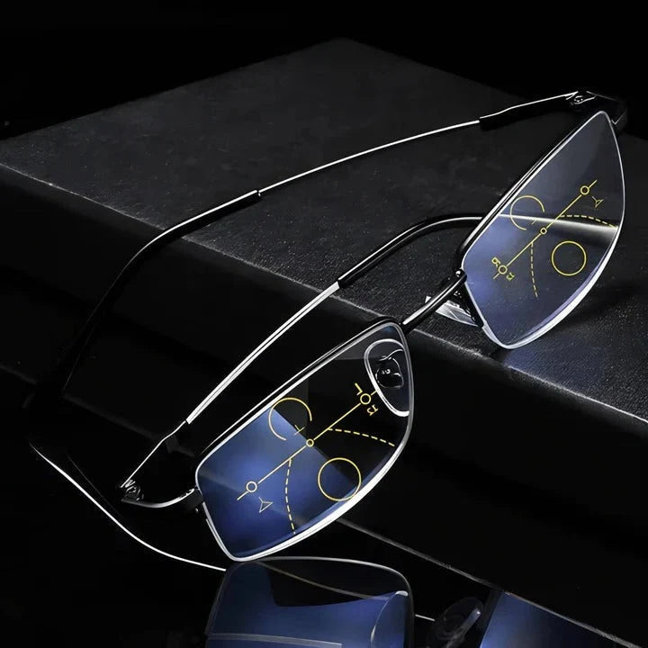 Progressive Reading Glasses Photochromic & Blue Light Filter