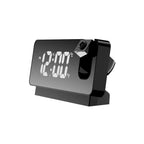 Projection Alarm Clock Rotating 180° Dimmable LED Dual Alarms