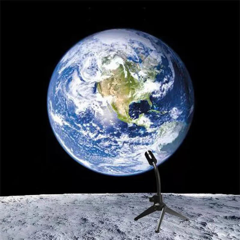 Projection Lamp Moon & Earth Dual Film USB Powered
