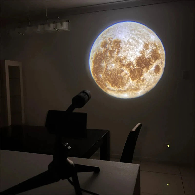 Projection Lamp Moon & Earth Dual Film USB Powered