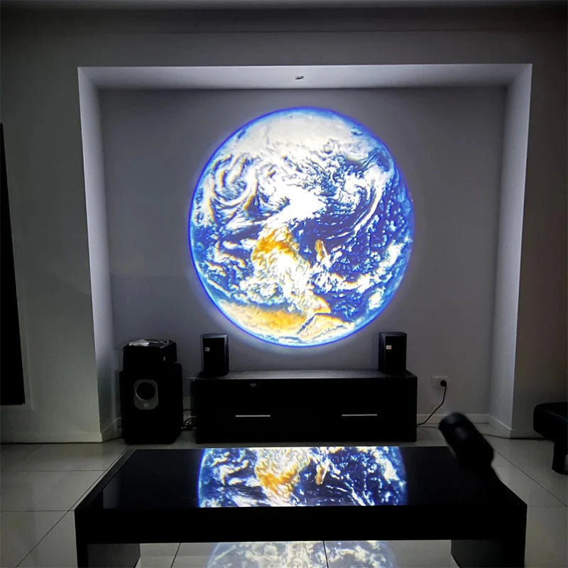 Projection Lamp Moon & Earth Dual Film USB Powered