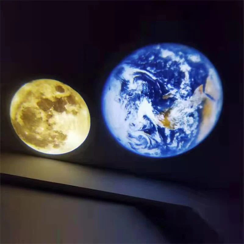 Projection Lamp Moon & Earth Dual Film USB Powered