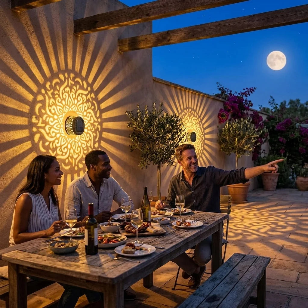 Projection Light Solar Mandala Automatic Dusk Sensor