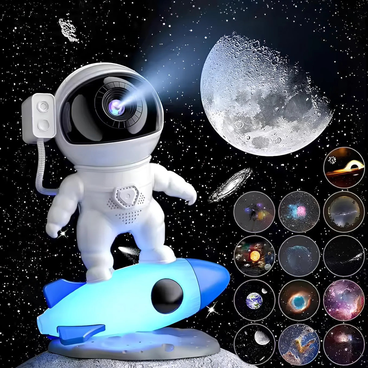 Projection Night Light Bluetooth Speaker 13 4K Space Films