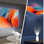 Projector 4K Wi-Fi & Bluetooth Built-In Speakers 180° Adjustable