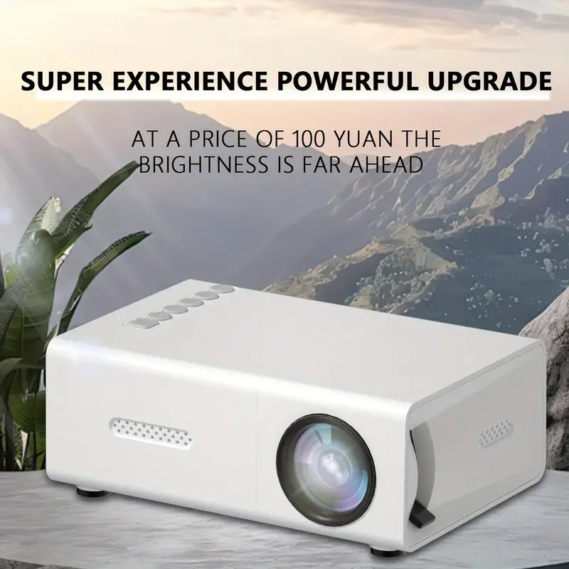 Projector 720P LED Portable Wireless HDMI & USB