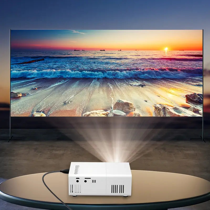 Projector 720P LED Portable Wireless HDMI & USB
