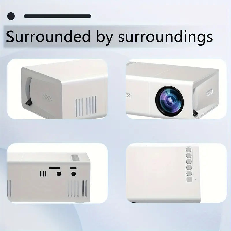 Projector 720P LED Portable Wireless HDMI & USB