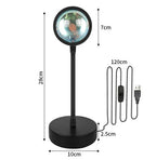 Projector Lamp 16-Color Adjustable Angle Remote & USB-Powered